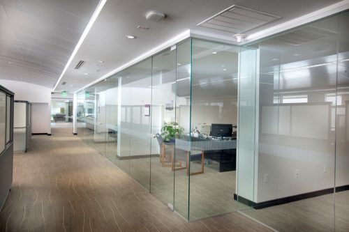 Modular and full glass partitions - MR Profiil